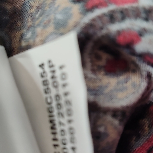 Jones Studio women's blouse Size:XS -red/white/tan - Picture 8 of 8